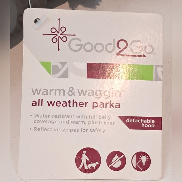 2 Dog Winter Jackets and 1 Dog Rain Jacket Size Small NWT - Picture 11 of 12